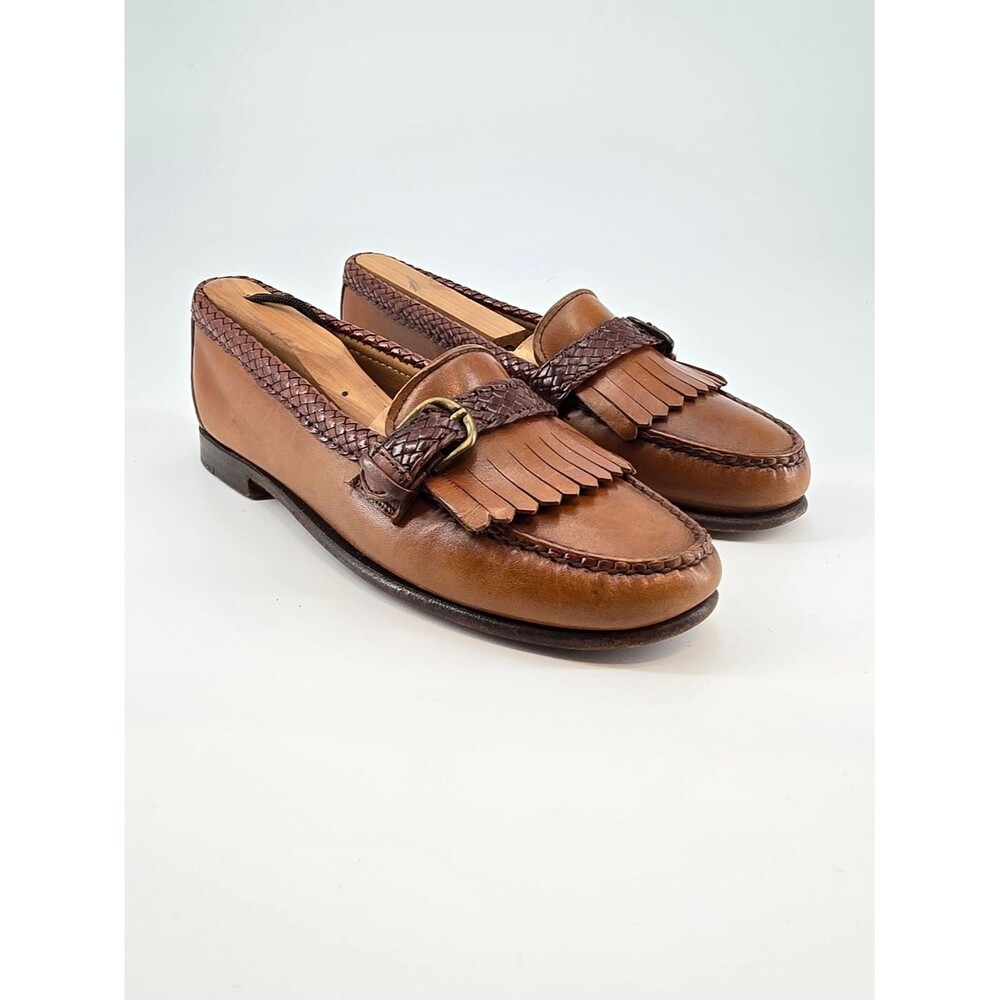 Womens Allen Edmonds Meghan Brown Moccasin Loafers Vintage 1980s